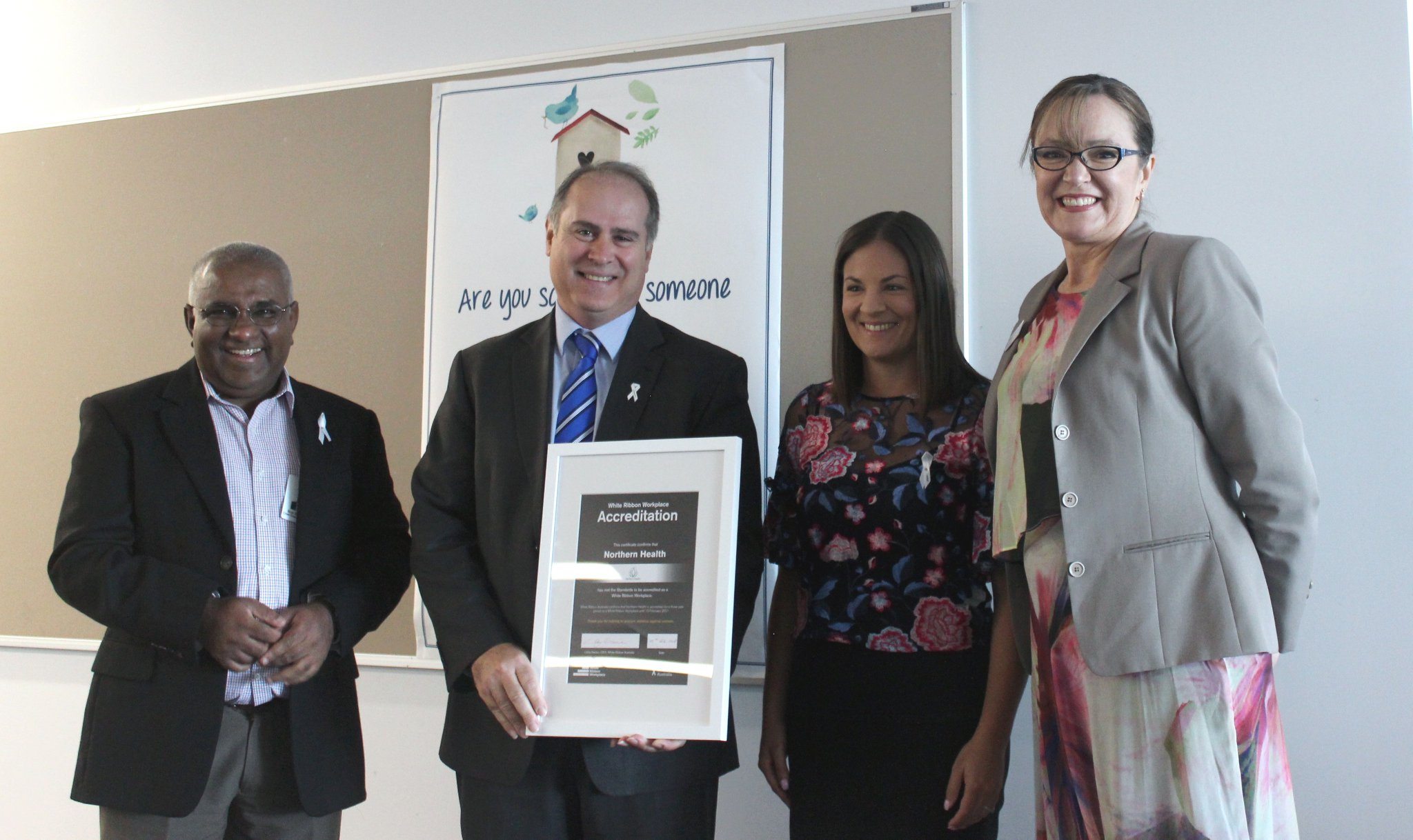Northern Health receives White Ribbon Accreditation - Northern Health