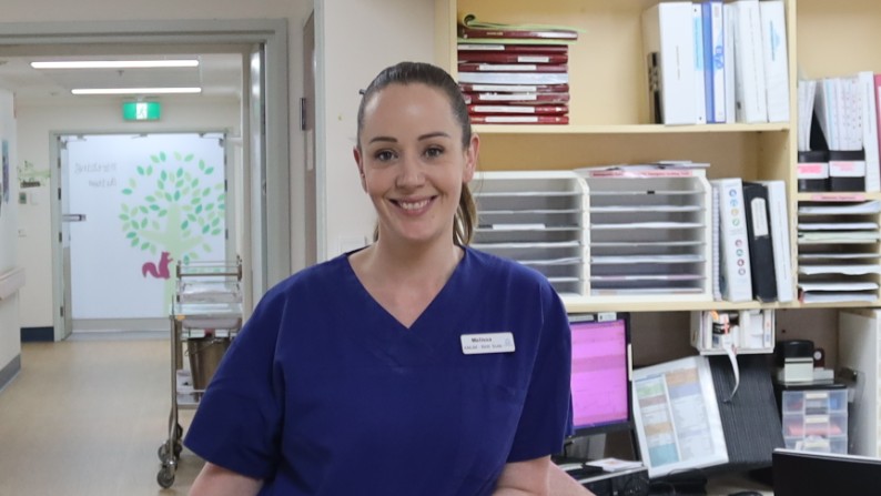 Melissa back at work at Northern Hospital